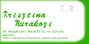 krisztina murakozi business card